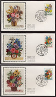 FDC SOIE / ZIJDE 1966/8 - 08/03/1980 - Floralies Gantoises (3 Plis, Oblitération 6788 Halanzy) - 1971-1980