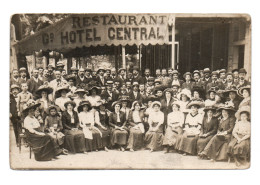 Carte-Photo . LUCHON . Restaurant Grand Hôtel Central - Luchon