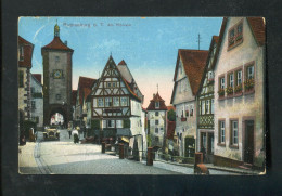 "ROTHENBURG O.d.T." 1916, Color-AK (Litho) "Am Ploenlein" (L1202) - Rothenburg O. D. Tauber