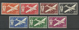 Kamerun Cameroun 1942 Michel 238 - 244 MNH (1 Stamp Is Mint No Gum) Air Planes Flugzeuge - Avions