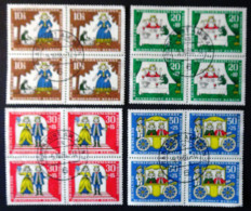 Germany - Berlin - 1966 - Mi:DE-BE 295-298 Yt:DE-BE 262-265 O - Look Scan - Used Stamps