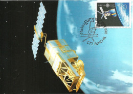 30835 - Carte Maximum - Portugal Madeira - Europa - Satetite ERS-1 Satellite - Cartoline Maximum