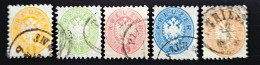 Österreich 1863/64, Mi 30-34 Gestempelt Zähnung 9 1/2 - Used Stamps