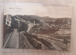 GENOVA -  Panorama - Treno - Genova (Genoa)