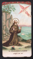 VECCHIO SANTINO - SAN FRANCESCO D'ASSISI - HOLY CARD - IMAGE PIEUSE (H895) - Santini