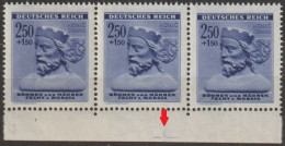 25/ Pof. 105, Complete Measuring Cross On Border, Print Plate 1 - Unused Stamps