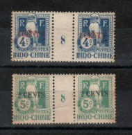 Indochine _ 2 Millésimes  Taxe Surchargé 1908 N °19/20 - Timbres-taxe