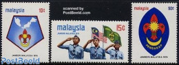 Malaysia 1974 Scouting 3v, Mint NH, Sport - Scouting - Otros & Sin Clasificación