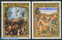 Mali 1983 Easter, Paintings 2v, Mint NH, Religion - Religion - Art - Paintings - Raphael - Mali (1959-...)