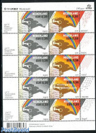 Netherlands 2004 150 Years KNMI M/s, Mint NH, Science - Various - Meteorology - Maps - Nuevos