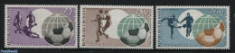 Niger 1974 World Cup Football Germany 3v, Mint NH, Sport - Football - Níger (1960-...)