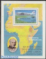 Sao Tome/Principe 1979 Aviation History S/s, Mint NH, Transport - Various - Sir Rowland Hill - Aircraft & Aviation - M.. - Rowland Hill