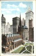 11700697 New_York_City Trinity Church And Skyscrapers - Autres & Non Classés