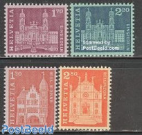 Switzerland 1963 Definitives 4v, Mint NH, Religion - Churches, Temples, Mosques, Synagogues - Art - Architecture - Cas.. - Nuevos