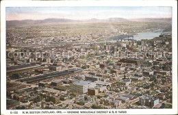 11700690 Portland_Oregon Panoramic View Of Wholesale District And R. R. Yards - Altri & Non Classificati