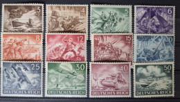 Deutsches Reich 1943, Mi 831-42 MNH(postfrisch) "Wehrmacht I" - Nuovi