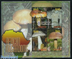 Liberia 2006 Mushrooms 4v M/s, Mint NH, Nature - Mushrooms - Paddestoelen