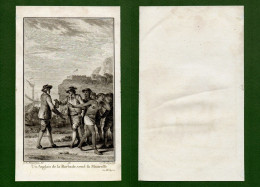 ST-FR ESCLAVE Un Anglais De La Barbade Vend Sa Maitresse 1780 Jean-Michel Moreau SLAVES SCHIAVI - Stampe & Incisioni