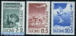 Finland 1951 Anti Tuberculosis, Birds 3v, Mint NH, Health - Nature - Anti Tuberculosis - Birds - Poultry - Nuevos