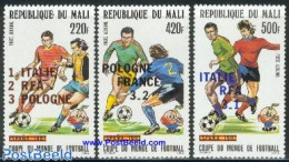 Mali 1982 Football Winners 3v, Mint NH, Sport - Football - Malí (1959-...)