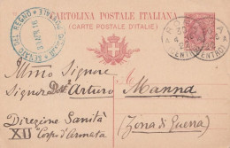 2476  - REGNO - Cartolina Postale - Da Cent. 10 Rosso Del 1916 -da Roma A Zona Di Guerra - - Stamped Stationery