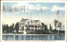 11700674 Alexandria_Bay Belle Isle Residence Of A. R. Peacock Flag - Autres & Non Classés