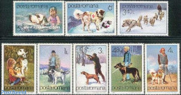 Romania 1982 Dogs 8v, Mint NH, Health - Nature - Sport - Disabled Persons - Dogs - Shooting Sports - Nuovi