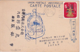 JAPON - JAPAN -  VOIR TAMPON CACHET ANCRE MARINE JAPANAISE MARU  - TOBATA ? - Other & Unclassified