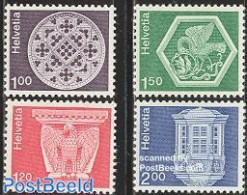 Switzerland 1974 Definitives 4v, Mint NH, Art - Sculpture - Nuevos