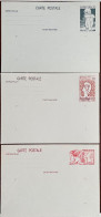 France 1976/84 - Lot De 3 Entiers Postaux Neufs  JUVAROUEN / PHILEXFRANCE 82 / PHILEX JEUNES 84 - Yvt 1876/2216/2308 CP1 - Standaardpostkaarten En TSC (Voor 1995)