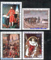 Niger 1969 Napoleon 4v, Mint NH, History - Nature - History - Napoleon - Horses - Art - Paintings - Napoleon