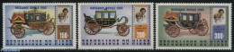 Niger 1982 Birth Of Prince William 3v, Mint NH, History - Transport - Kings & Queens (Royalty) - Coaches - Familias Reales