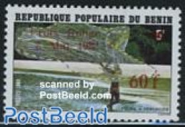 Benin 1982 Red Cross, Overprint 1v, Mint NH, Health - Nature - Red Cross - Fishing - Nuevos