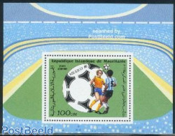 Mauritania 1986 Football Games Mexico S/s, Mint NH, Sport - Football - Sonstige & Ohne Zuordnung