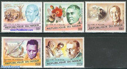 Niger 1977 Nobel Prize Winners 5v, Mint NH, Health - History - Nature - Health - Nobel Prize Winners - Insects - Art -.. - Prix Nobel