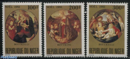 Niger 1981 Christmas 3v, Mint NH, Religion - Christmas - Art - Paintings - Weihnachten