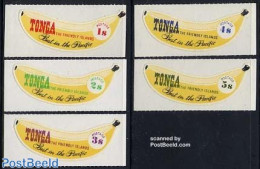 Tonga 1969 Bananas 5v, Mint NH, Nature - Fruit - Fruits