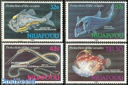 Niuafo'ou 1989 Fish 4v, Mint NH, Nature - Fish - Vissen