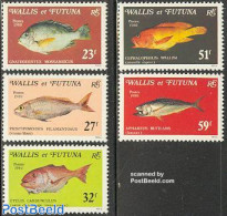 Wallis & Futuna 1980 Fish 5v, Mint NH, Nature - Fish - Vissen