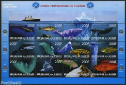 Guinea, Republic 1998 Int. Ocean Year 12v (m/s), Mint NH, Nature - Fish - Sea Mammals - Sharks - Peces