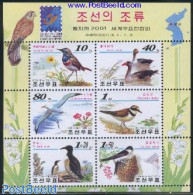 Korea, North 2001 Birds, Belgica 6v M/s, Mint NH, Nature - Birds - Ducks - Korea, North