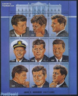 Togo 1997 J.F. Kennedy 9v M/s, Mint NH, History - American Presidents - Togo (1960-...)