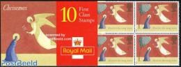 Great Britain 1996 Christmas Booklet (10x1st), Mint NH, Religion - Christmas - Stamp Booklets - Unused Stamps