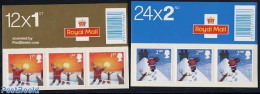 Great Britain 2004 Christmas 2 Booklets, Mint NH, Religion - Christmas - Stamp Booklets - Nuevos