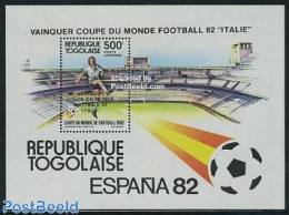 Togo 1983 World Cup Football Winners S/s (overprint), Mint NH, Sport - Football - Togo (1960-...)
