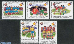 Comoros 1982 World Cup Football Spain 5v, Mint NH, Sport - Football - Isole Comore (1975-...)