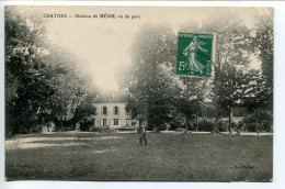 DORDOGNE CPA Voyagé 1910 * CHÂTRES Château Du MÉNIL Vu Du Parc (animée Homme ) Edition Feu Follet - Sonstige & Ohne Zuordnung