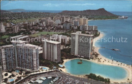 11700609 Waikiki Panoramic View Of Hotels With Diamond Head - Andere & Zonder Classificatie