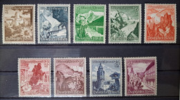 Deutsches Reich 1938, Mi 675-83 MNH(postfrisch) - Unused Stamps