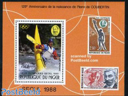 Niger 1988 Olympic Games Seoul S/s, Mint NH, Sport - Kayaks & Rowing - Olympic Games - Sport (other And Mixed) - Stamp.. - Rudersport